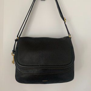 Fossil Women's Peyton Large Double Flap Crossbody (Large)